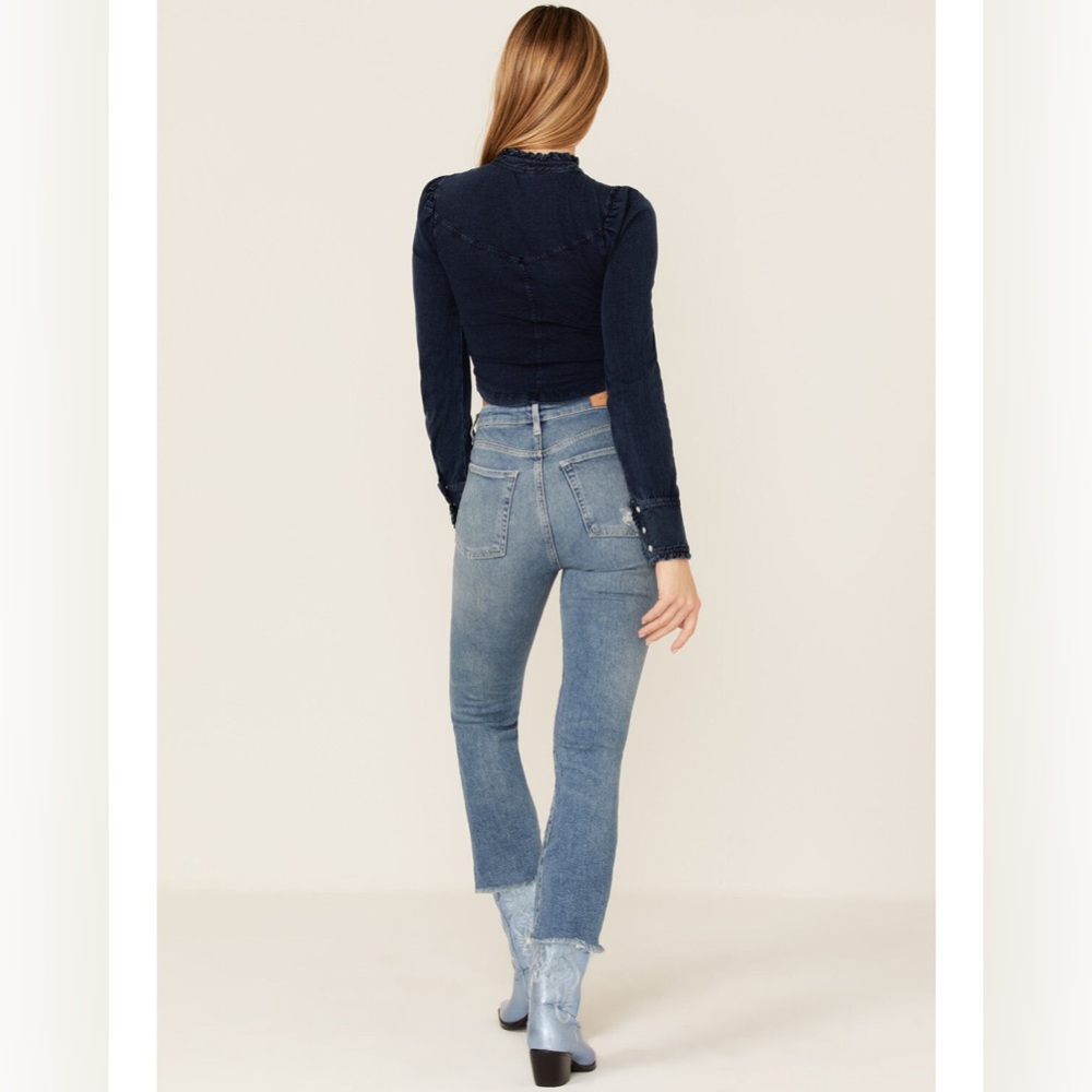 7 For‎ All Mankind Women's Ultra High Rise Slim Kick Flare Jeans size 28 - Picture 2 of 14